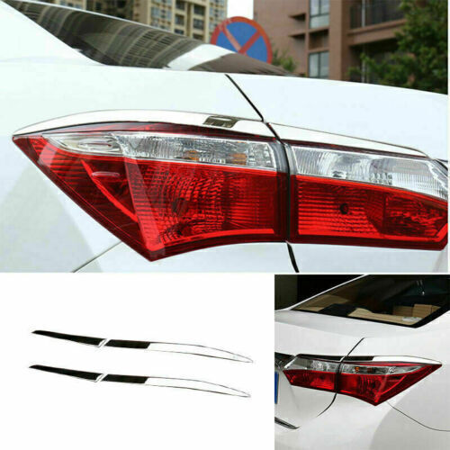 for Toyota for Corolla 2014-2019 ABS Chrome Rear Tail Light Lamp Moulding Strip Trim
