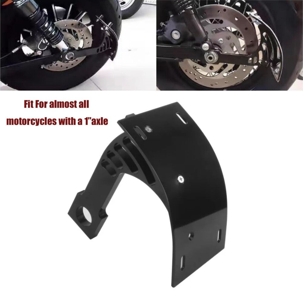 Black shaft swing arm mounting license plate label bracket suitable for Harley-Davidson , , and GM vehicles. n