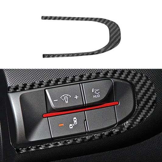 Carbon Fiber Dimming lights Button Frame Cover for Hyundai for Veloster JS 2019-22