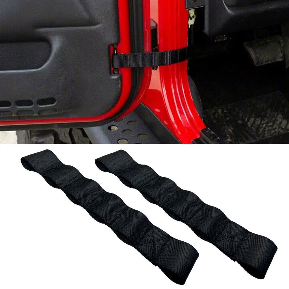 Truck Door Check Straps Interior Accessories Muti Holes 2pcs Nylon