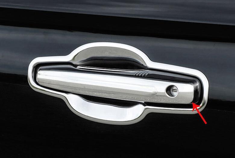for Lincoln Corsair 2020-2022 Silver Steel Exterior Side Door Handle Cover Trim