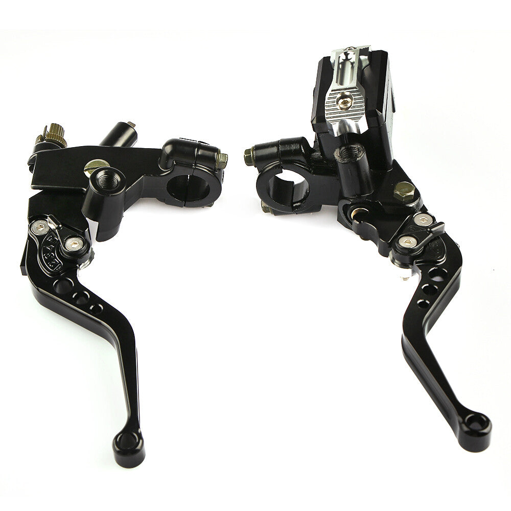 Universal 7/8 inch motorcycle brake clutch master cylinder rod kit reservoir
