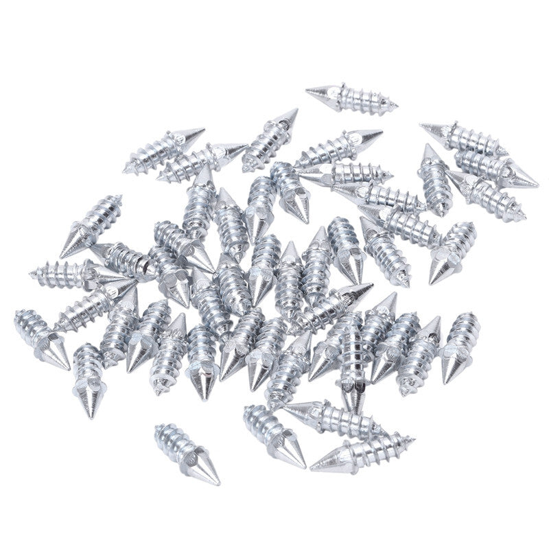 50PC Car Alloy Tire Studs Cleats Tyre Anti-Slip Snow Nails Winter Screws Spikes