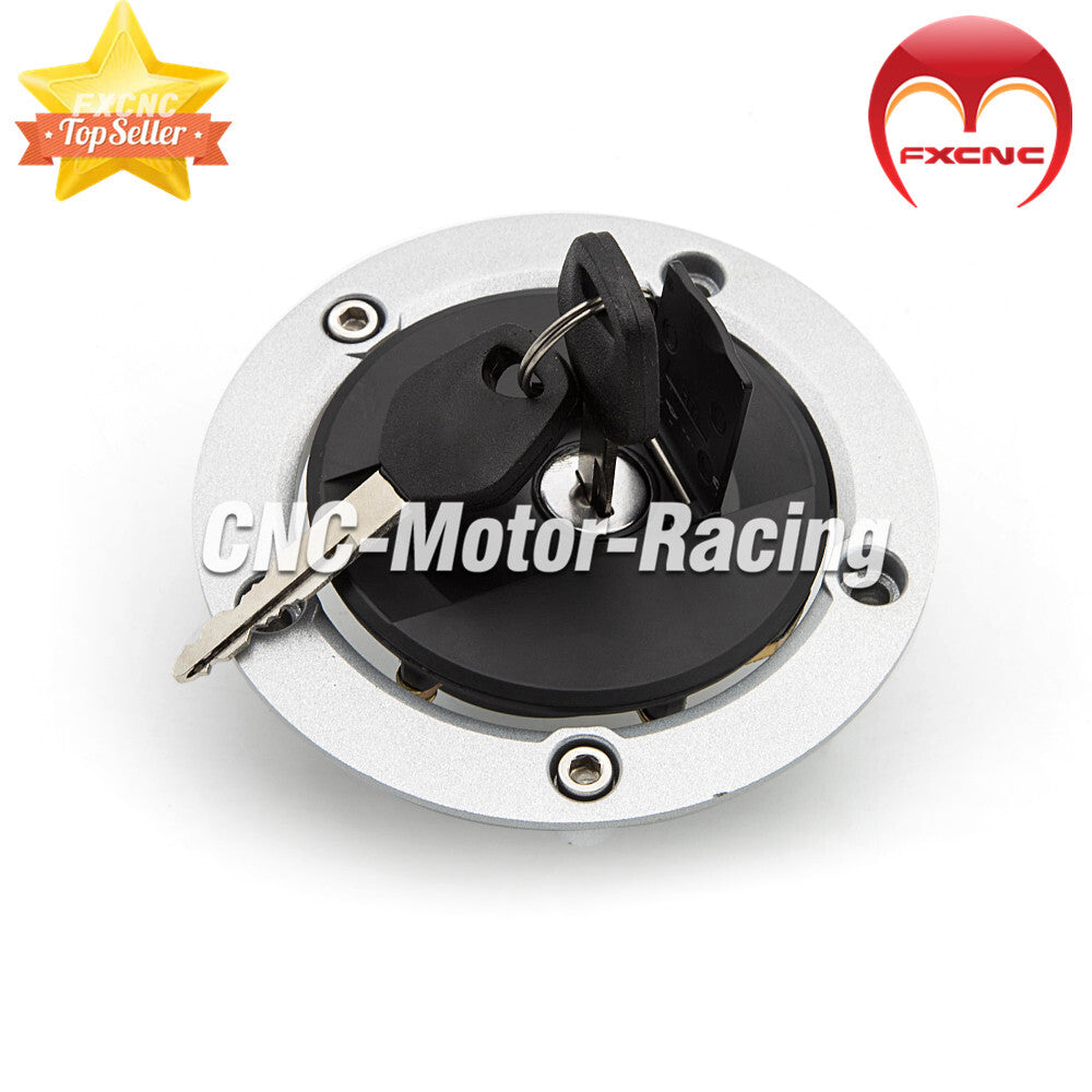 Fuel tank cap key lock for Suzuki GSXR600 (2004-2015) and Hayabusa (2008-2014).