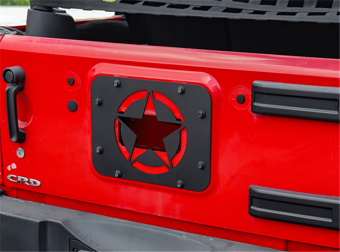 Spare Tire Carrier Delete Filler Plate Tramp Stamp for Jeep for Wrangler JK 2007-18 Q