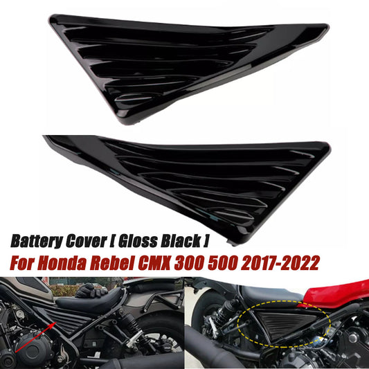 Gloss black motorcycle batwing cover for Honda Rebel CMX 300 500 ABS 2017-2022 n
