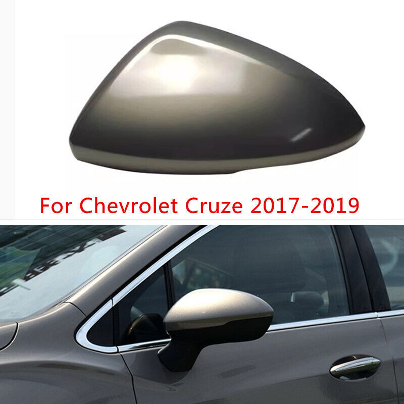 Gray Left Side Rearview Door Mirror Cover Shell Cap for Chevrolet for Cruze 2017-19