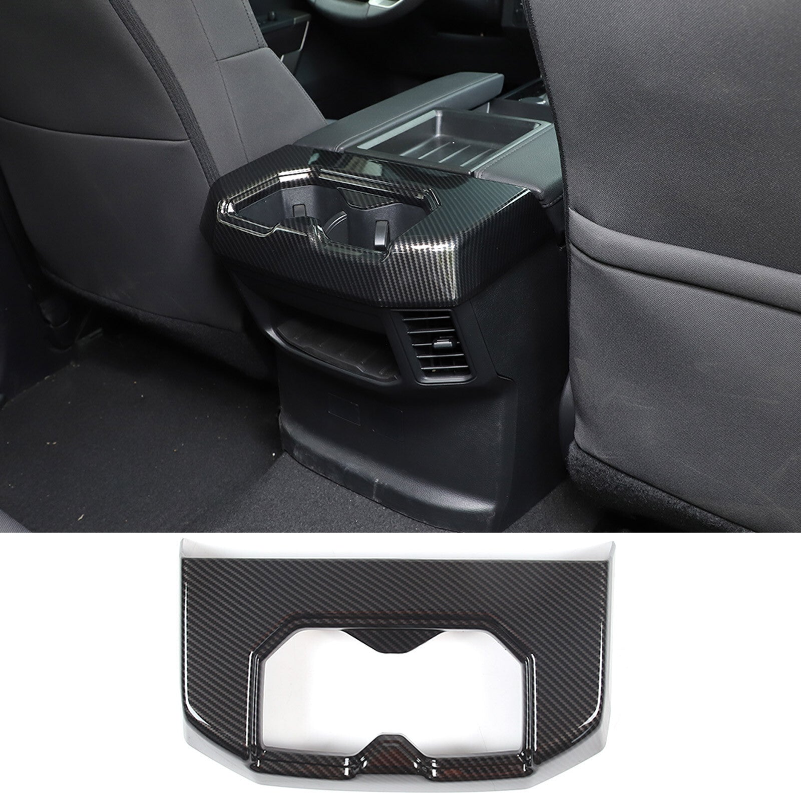 Black Center Control Shift Button Storage Box Tray Trim for Honda Pilot 2015 - 22- v
