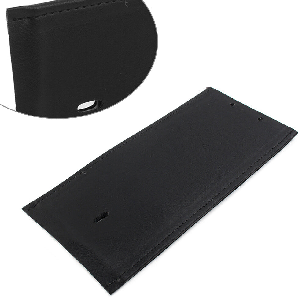 Gas Tank Panel Bib Trim Smooth PU Leather for Harley Davidson Black Motorcycle Q