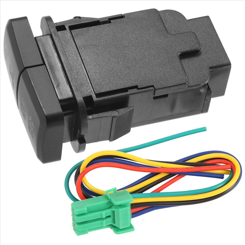 Car Dual LED Light Bar Blue/Green On-Off Push Switch For Prado Reiz Hilux Button