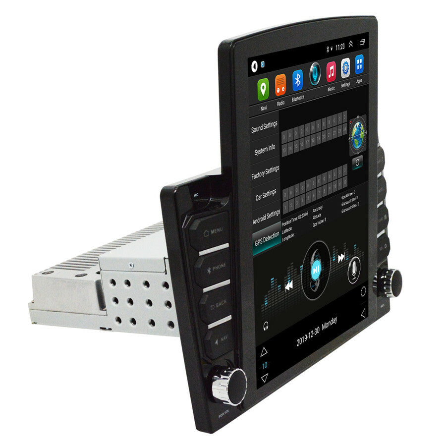 Single DIN 10.1-inch touchscreen car FM stereo radio with 1+16G GPS WiFi + rear camera n