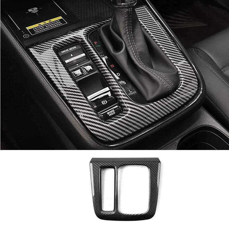 Carbon Fiber Console Gear Shift Box Panel Trim Fit for 2023 2024 for Honda CRV CR-V v
