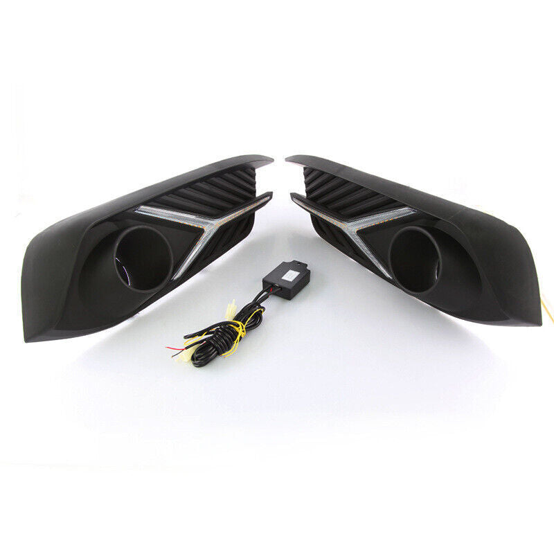 Fit for Honda for Civic 10th Generation Sedan 2016 - 2019 2018 17 LED DRL Daytime Running Lights Q