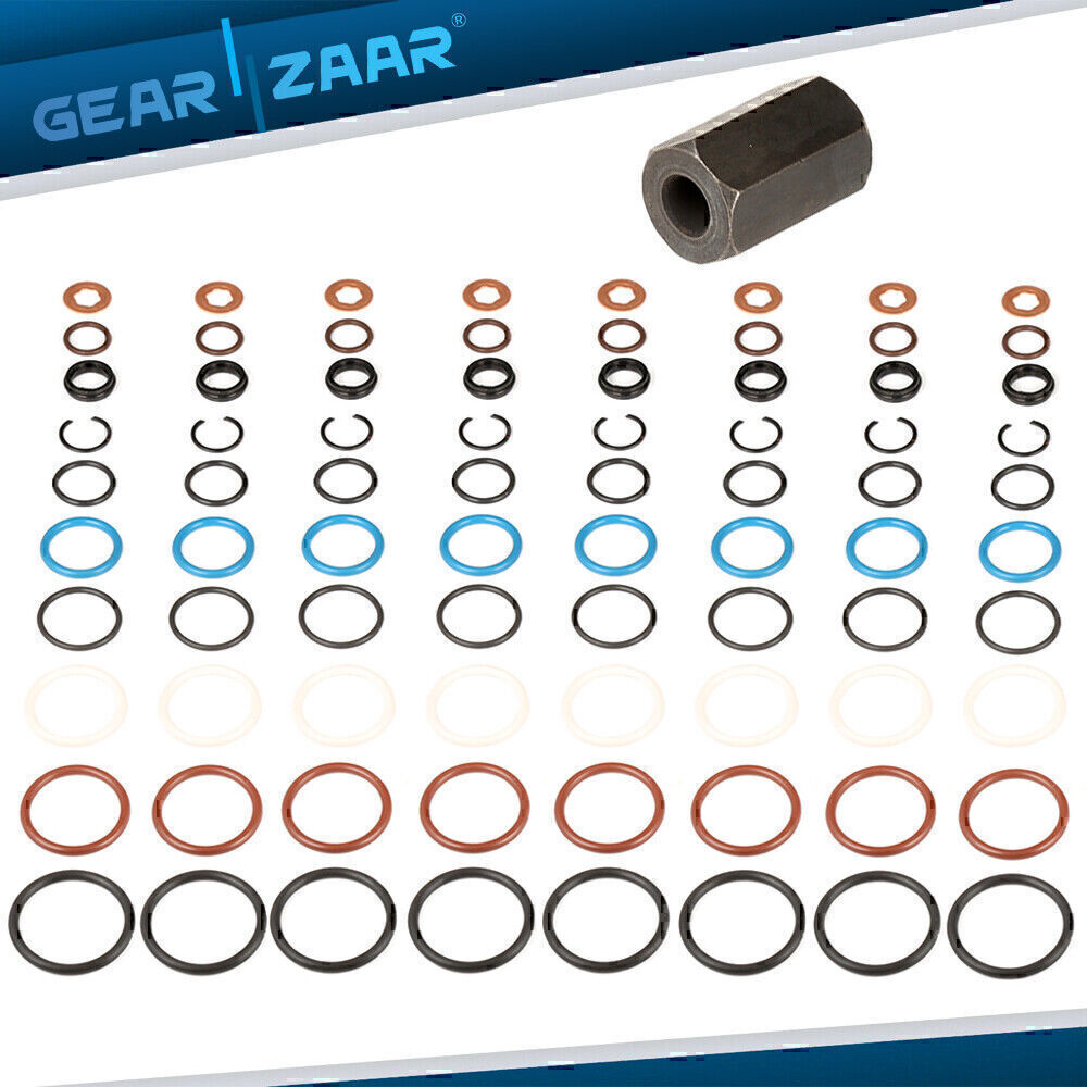 Fit for Ford 6.0L Oil Rail Leak Repair Kit O-rings Injector Seal