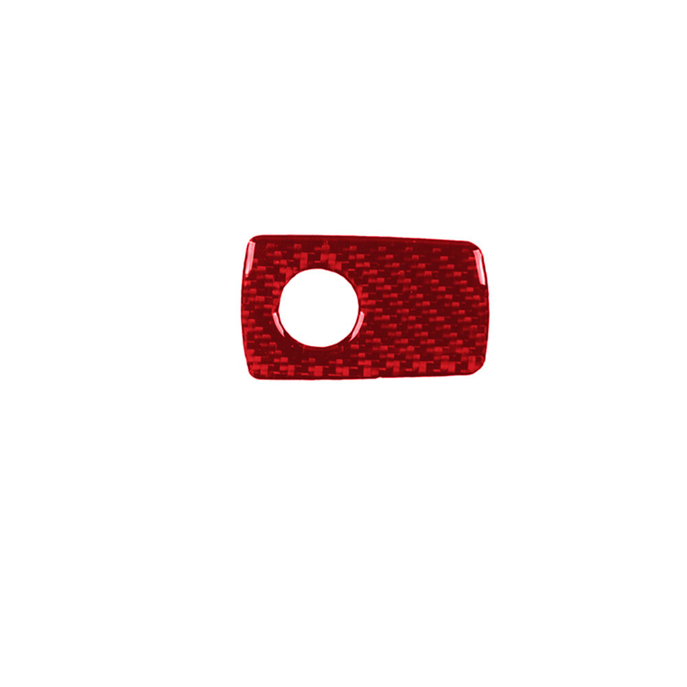 Red Carbon Fiber Glove Box Handle Cover Trim for Toyota Supra A90 2019-2022