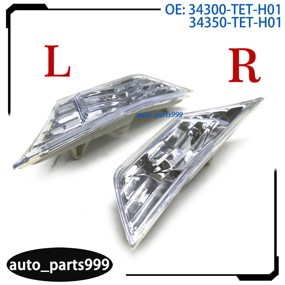 A pair of smoke front bumper side marker lights for 2016-2020 for Honda for Civic 34300-TET-H01- n