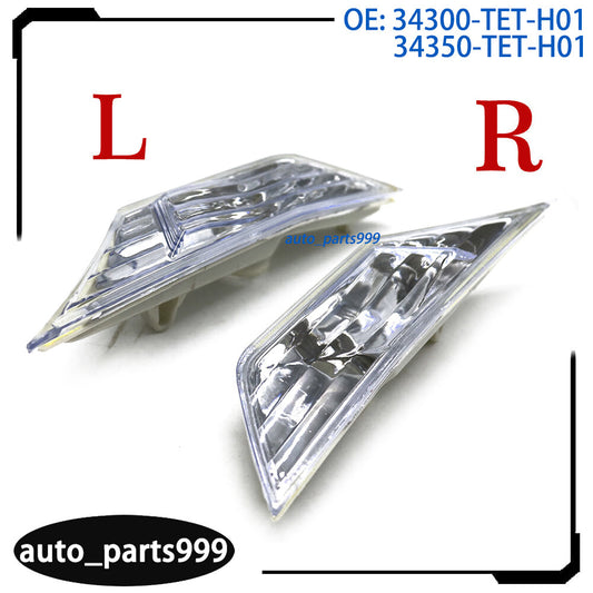 A pair of smoke front bumper side marker lights for 2016-2020 for Honda for Civic 34300-TET-H01- n