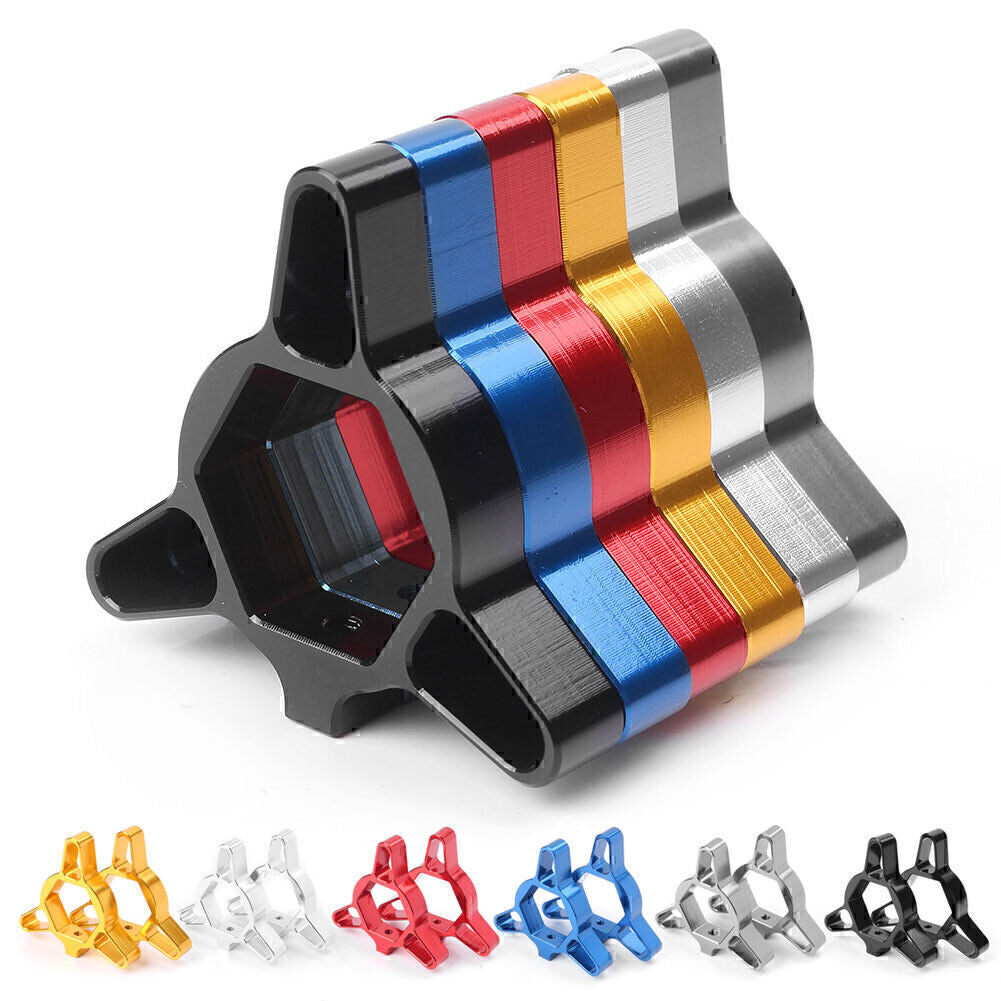 17mm Fork Preload Adjuster Silver/Black/Red/Gold/Blue Motorcycle Universal 2pcs
