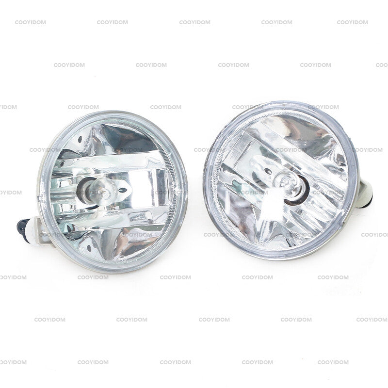 A pair of front bumper fog lights + fog light cover grille for Chevrolet Spark 2016 - 2018