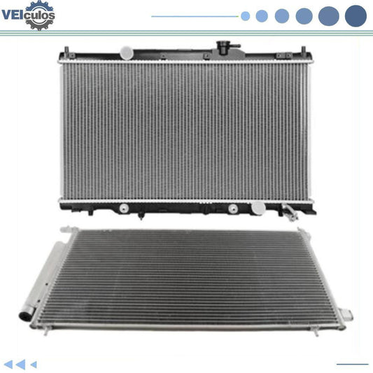 Radiator + AC Condenser For 2002 2003 2004 2005 2006 for Honda CR-V /Element 2.4L