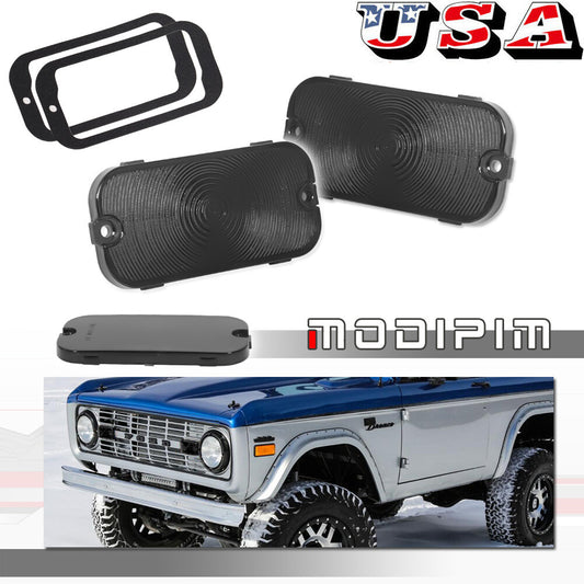 Smoke parking turn signal lens LH right grip suitable for Mustang 1966 1967 1968- v