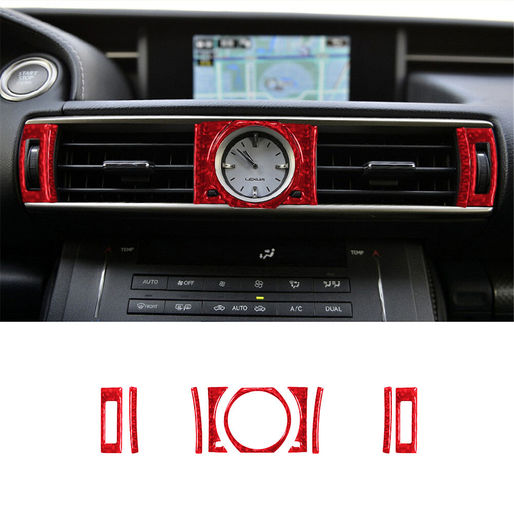Carbon Fiber Central Cup Panel Trim Interior for Dodge Journey 2009-2010 SXT Red v