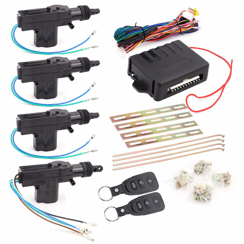 Car 4 Door Central Power Door Lock Unlock Remote Kit 2 Keyless Entry v