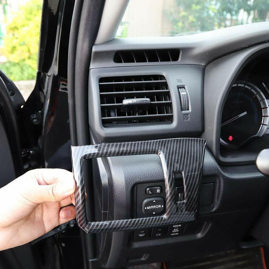 Accessories Carbon Car Side Air vent Outlet Cover Trim For 4Runner 10-23 v
