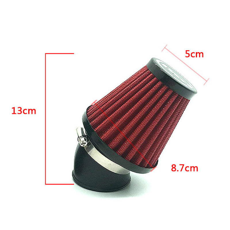 48mm Motorcycle and Bicycle 45-Degree Elbow Intake Filter Bend Adjustment Universal - n
