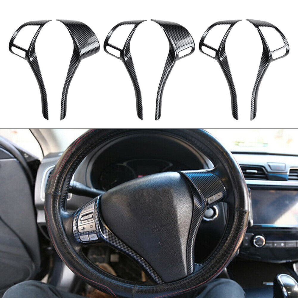Carbon Fiber Inner Steering Wheel Strip Trim for Nissan Altima 2013-2018