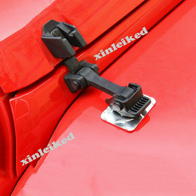 Black OE Hood Latch Locking Catch Buckle Trim Cover for Jeep for Wrangler JK 2007-17