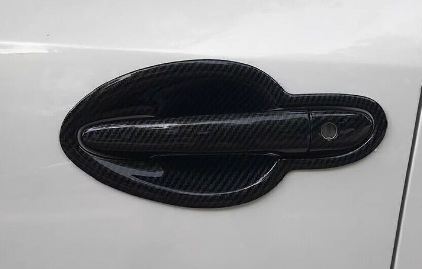 8P for Mazda 3 Axela 2017-18 Carbon Fiber Exterior Side Door Handle Cover Trims