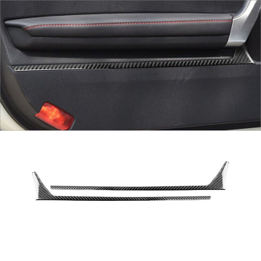 Carbon Fiber Interior Door Storage Accent Cover Trim for Toyota 86 for Subaru BRZ