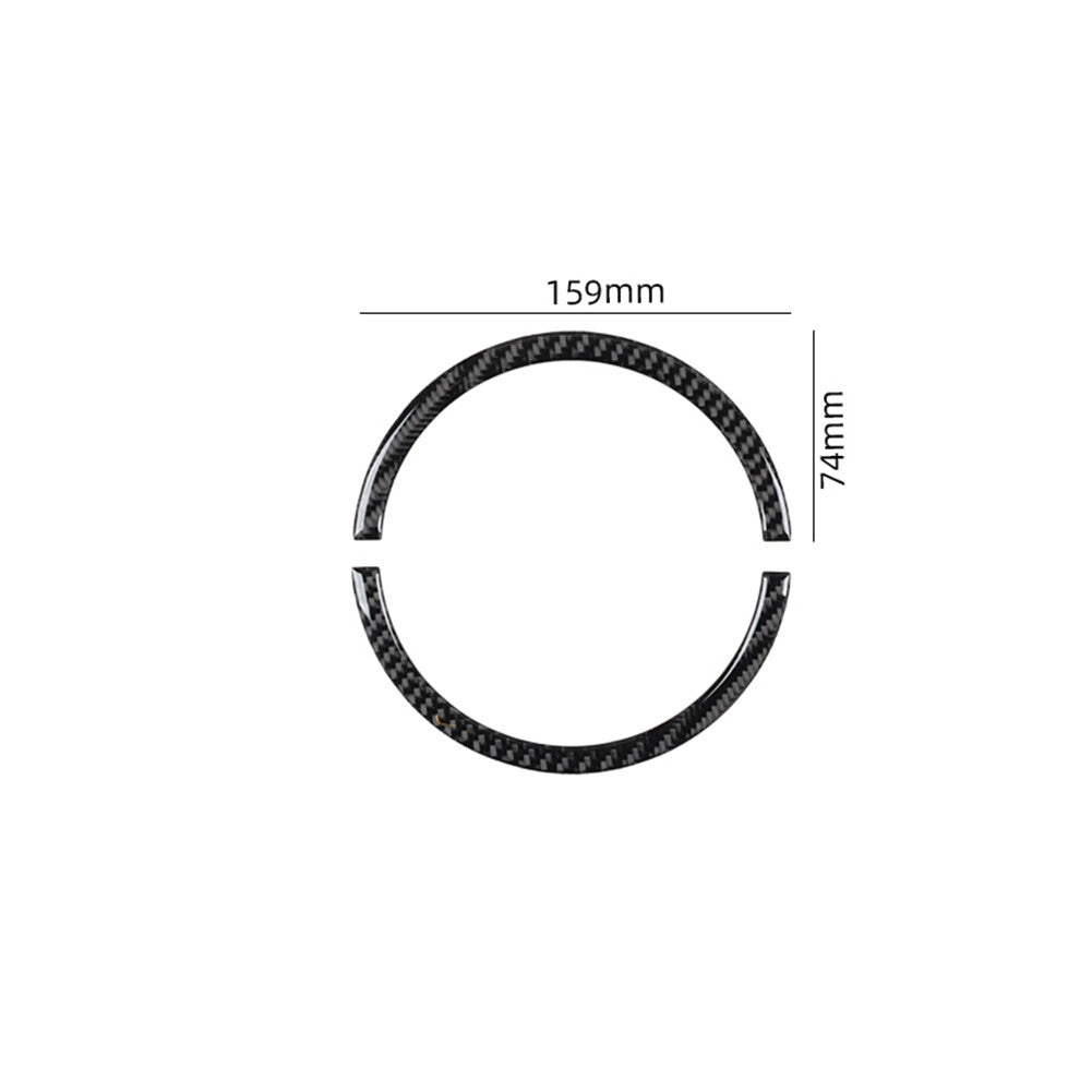 Carbon fiber 2P side rearview mirror cover decorative ABS suitable for Corolla 2014-2018- v