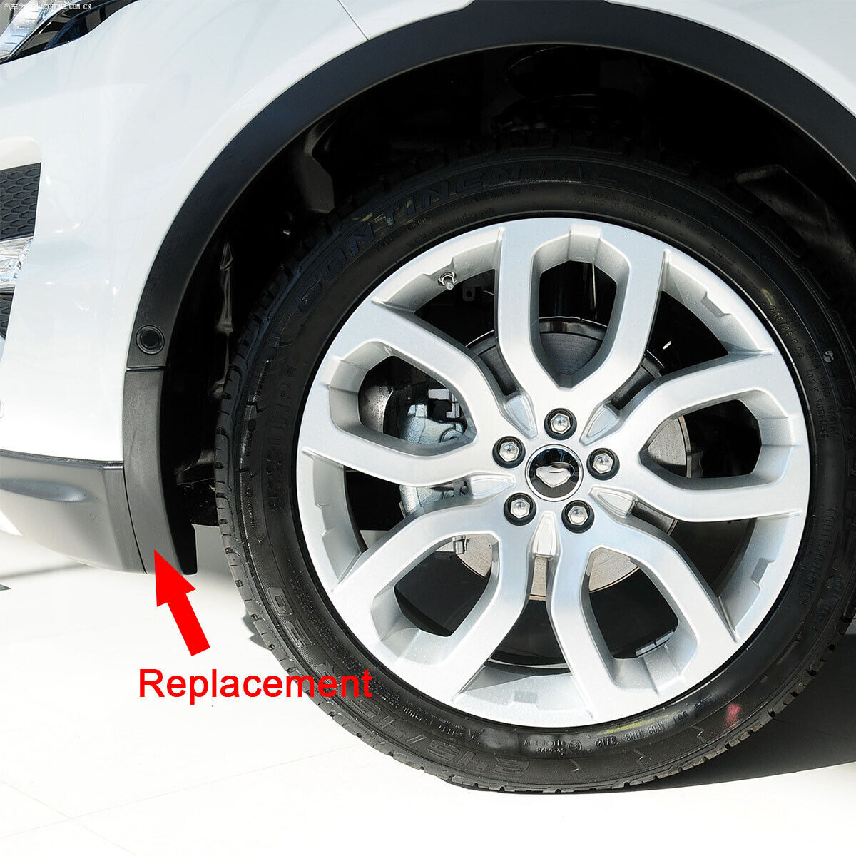 Pair Front Bumper Wheel Molding Extension Fit for Range Rover Evoque 2012-2015