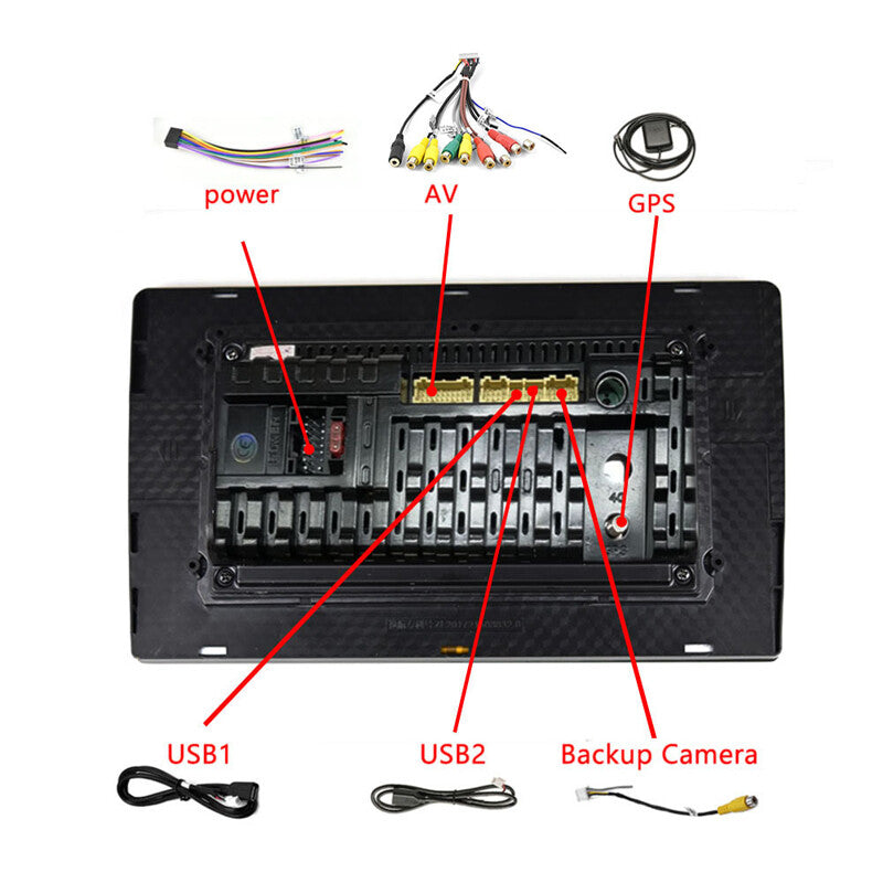 9-inch Android 11 car stereo radio with GPS and CarPlay (2+32GB) suitable for Navara 2006-2012. n