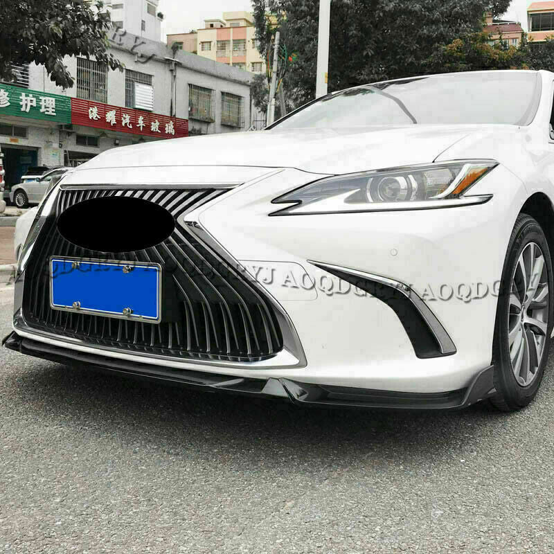 3x for Lexus ES350/300h/250 19-22 Carbon Fiber Look Front Bumper Lip Kit Spoiler