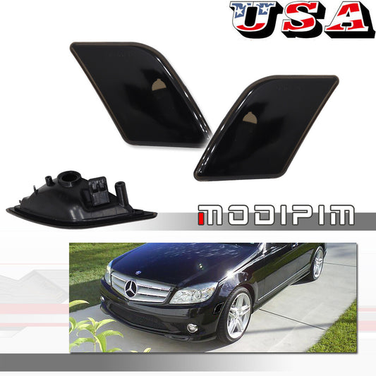 Smoked front marking shell kit suitable for 08-11 for Mercedes W204 C250 C300 C63 AMG- v