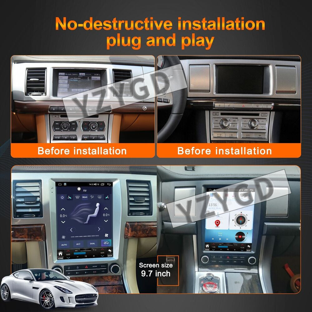 for Jaguar for XF 2004-2015 Android Car Radio Screen CarPlay Receiver Player 64GB