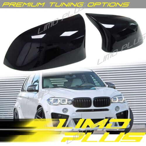 M Style Side Mirror Cover Caps fits 2014-2018 for X5 F15 X6 F16 Glossy Black v