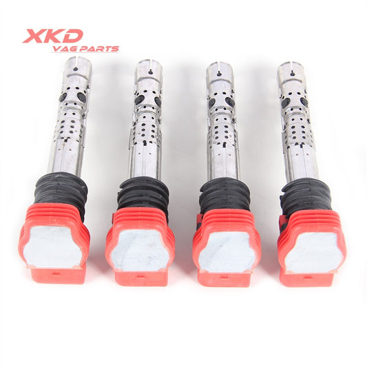 1.8T/2.0L 4 Ignition Coils Fit for AUDI AMB AVJ BFB BEX AWA ALT 06C905115L