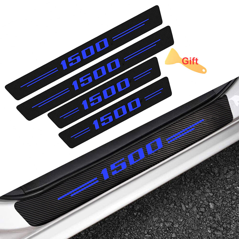 4 stickers for blue lettering cab door and window panel covers on GMI for Sierra 1500 - n