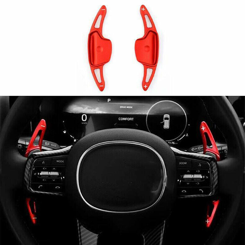 for Kia Carnival 22-2024 Red alloy Steering Wheel Shift Paddle Shifter Extension