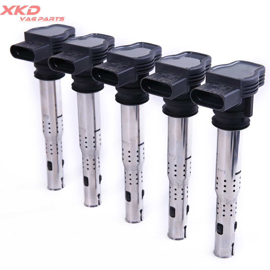 5Pcs Ignition Coils for VW for Jetta for Golf Rabbit Beetle 2.5 L5 2006-2012 Q
