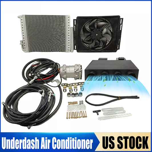 12V Universal Electric Underdash Air Conditioner A/C Kit Auto Car DC For Van RV Q