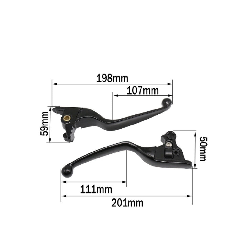 Black hand lever clutch brake lever for Harley Softail Low Rider Street Bob 15-23- n
