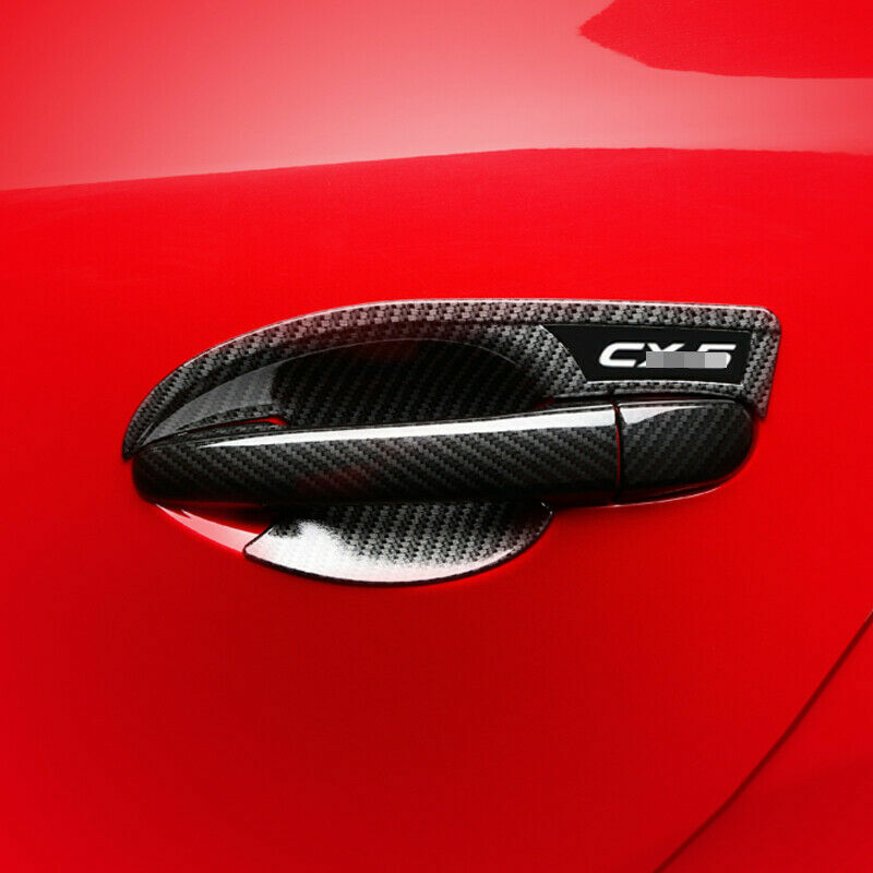 for Mazda CX-5 CX5 2017-2021 Door Handle+Door Bowl Trim Cover W/ for Smart Key Holes