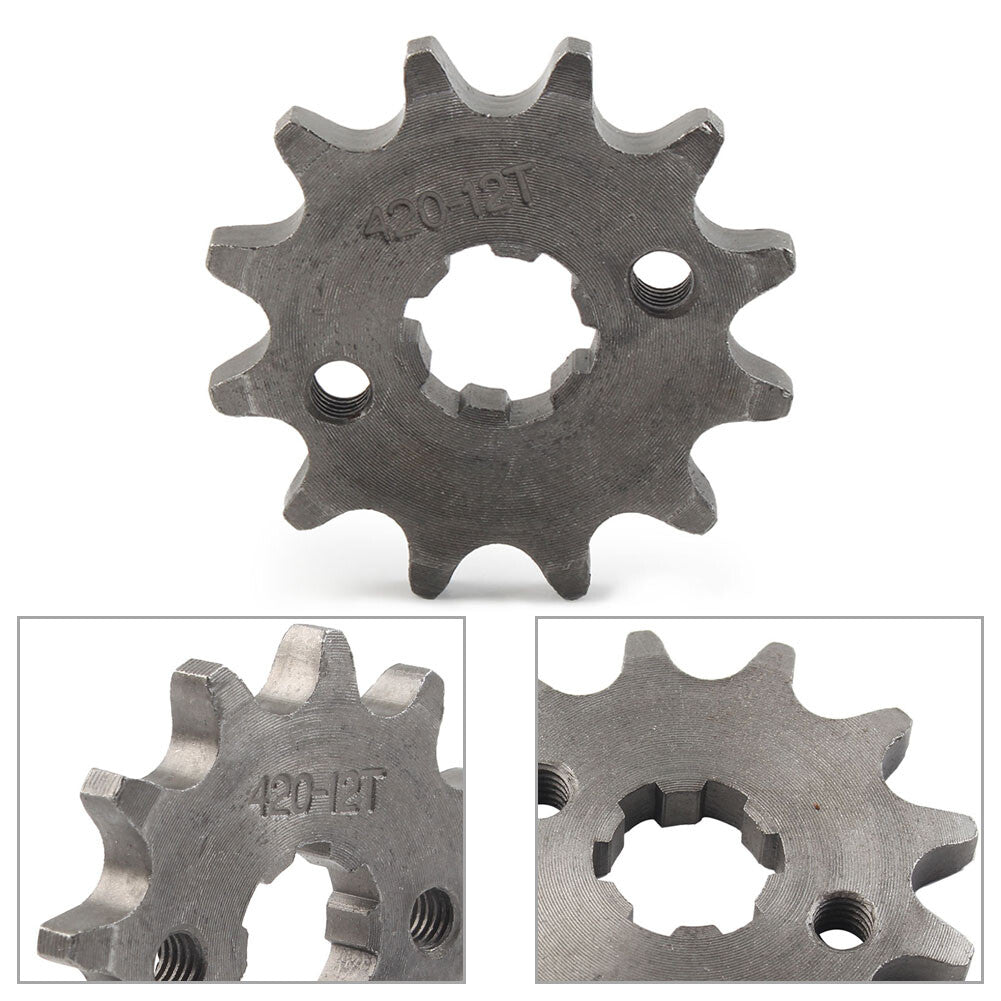 Front Chain Sprocket Fit 50cc 70cc 90cc 110cc 125cc Pit Dirt Bike 428-12T 17MM