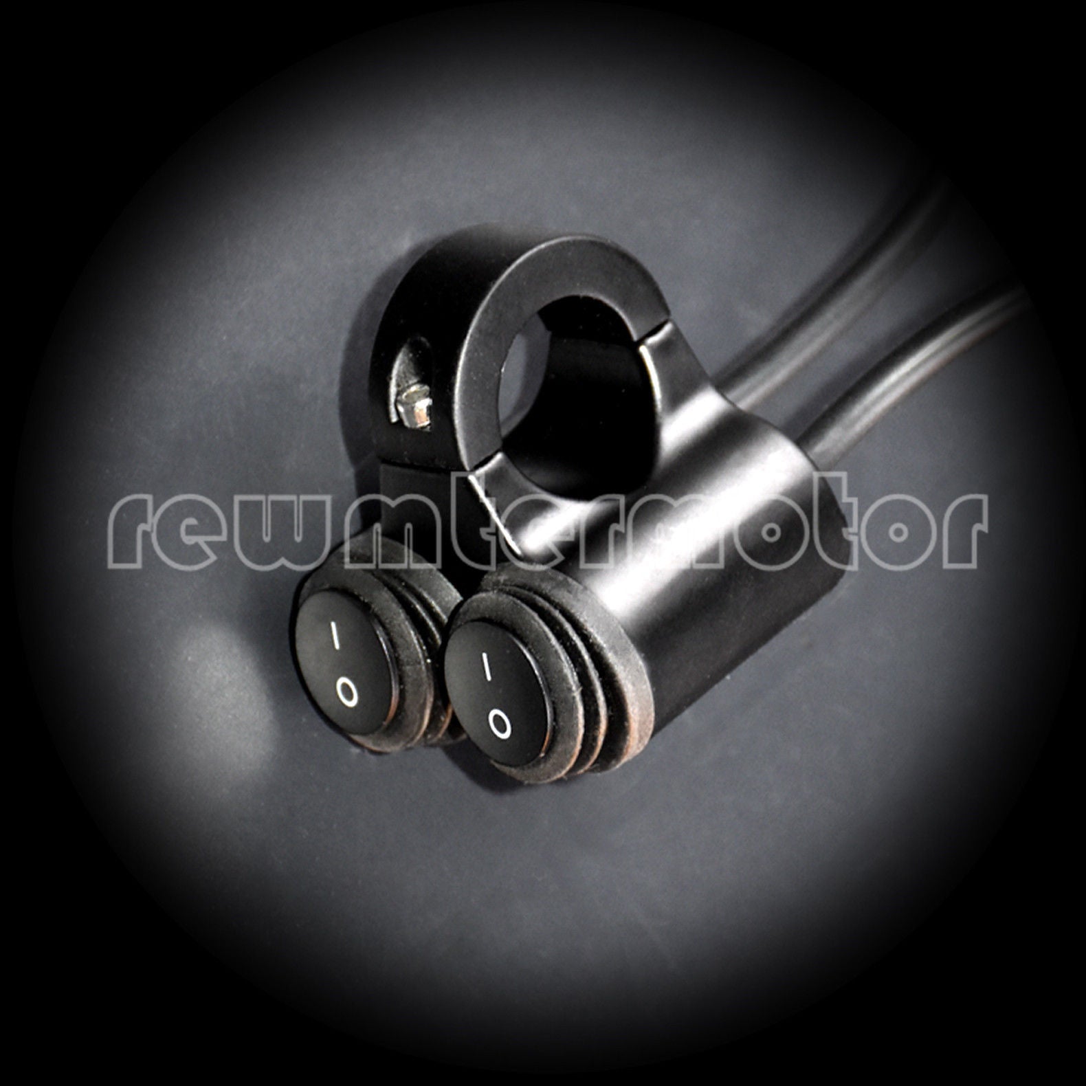 7/8'' Motorcycle Waterproof Handlebar Dual Headlight Fog Light Switch On Off Q