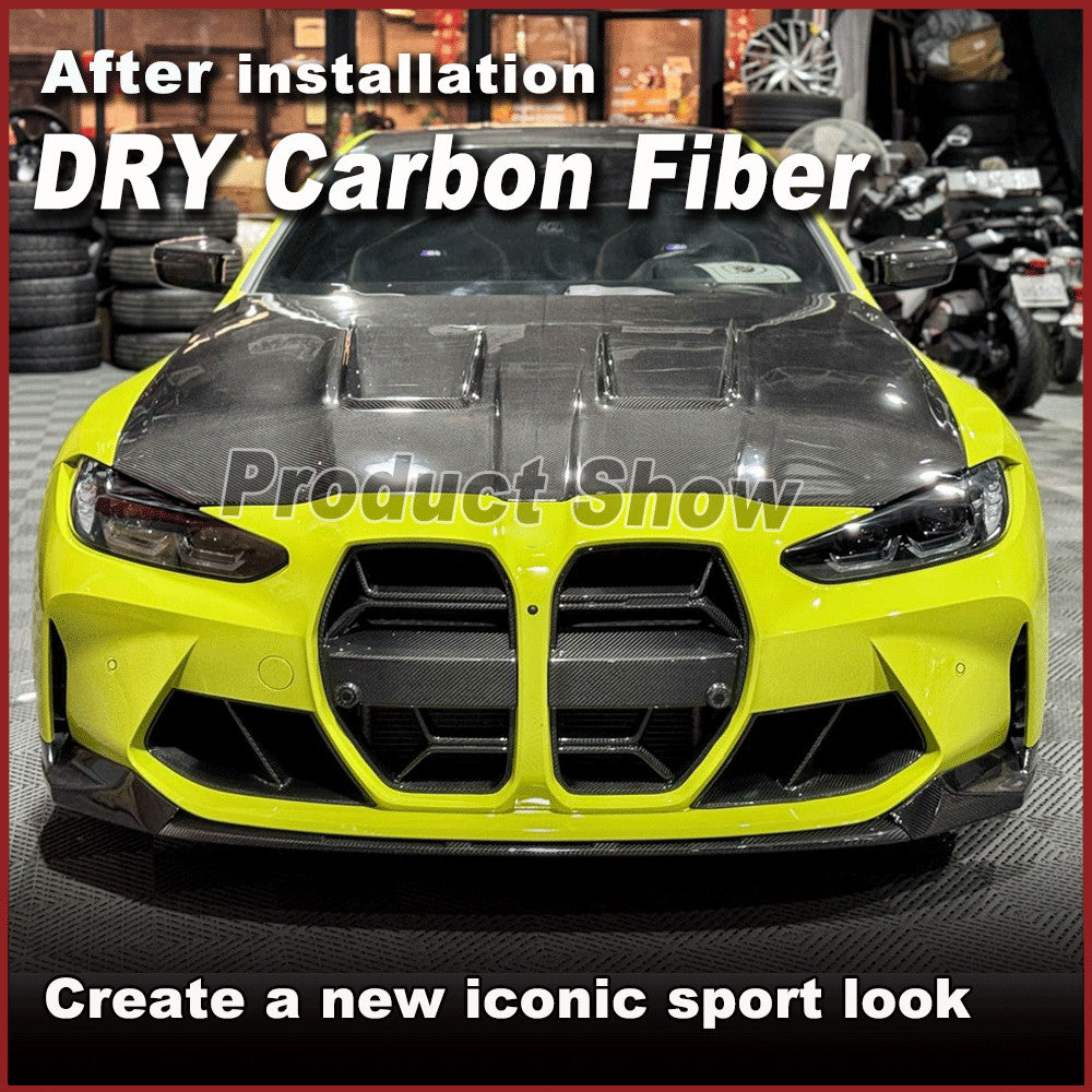for BMW G80 M3 G82 G83 M4 2021UP Dry Carbon Fiber Front Kidney Grill Without ACC
